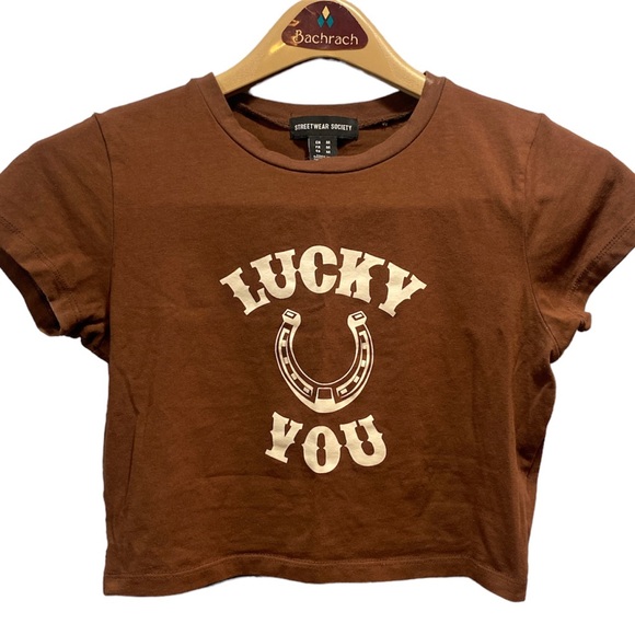 Streetwear Society Tops - Streetwear Society short sleeve crop‎ top size medium.